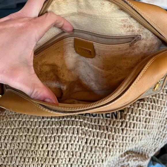 Authentic Vintage Gucci Brown Designer Shoulder Bag Great Condition Beautiful - Picture 3 of 4